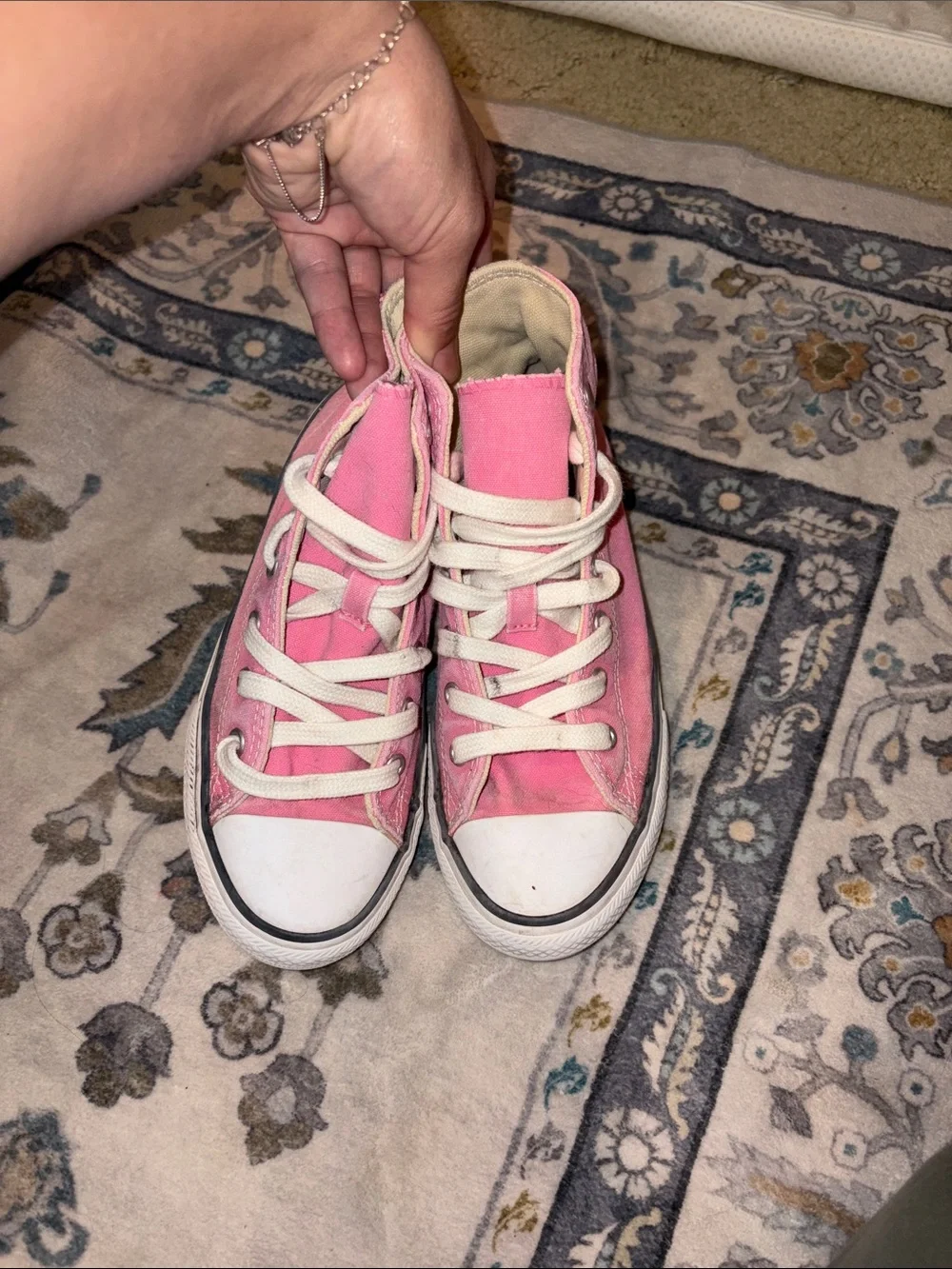 Converse Pink High-Top Canvas Sneakers